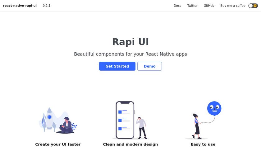 Rapi UI Landing Page