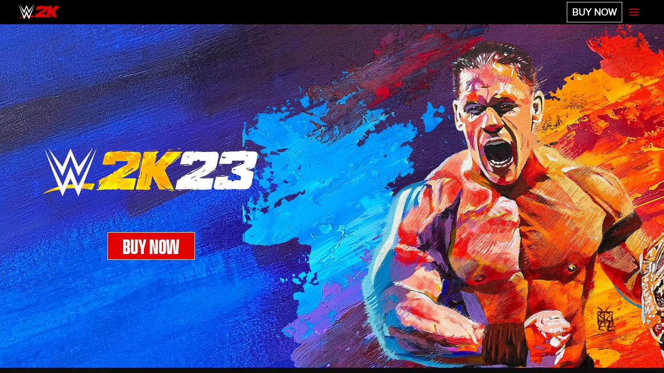 WWE 2K Landing page
