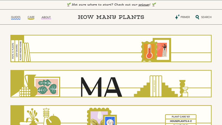 How Many Plants Landing Page