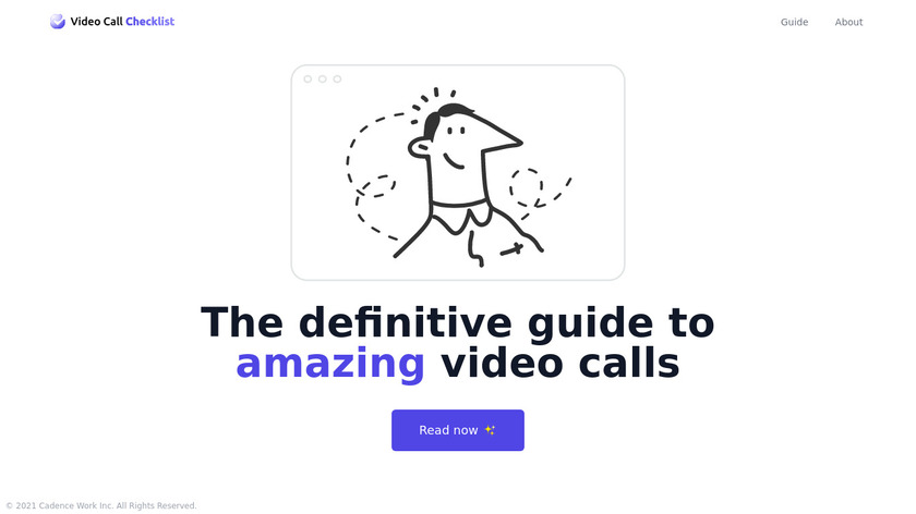 Video Call Checklist Landing Page