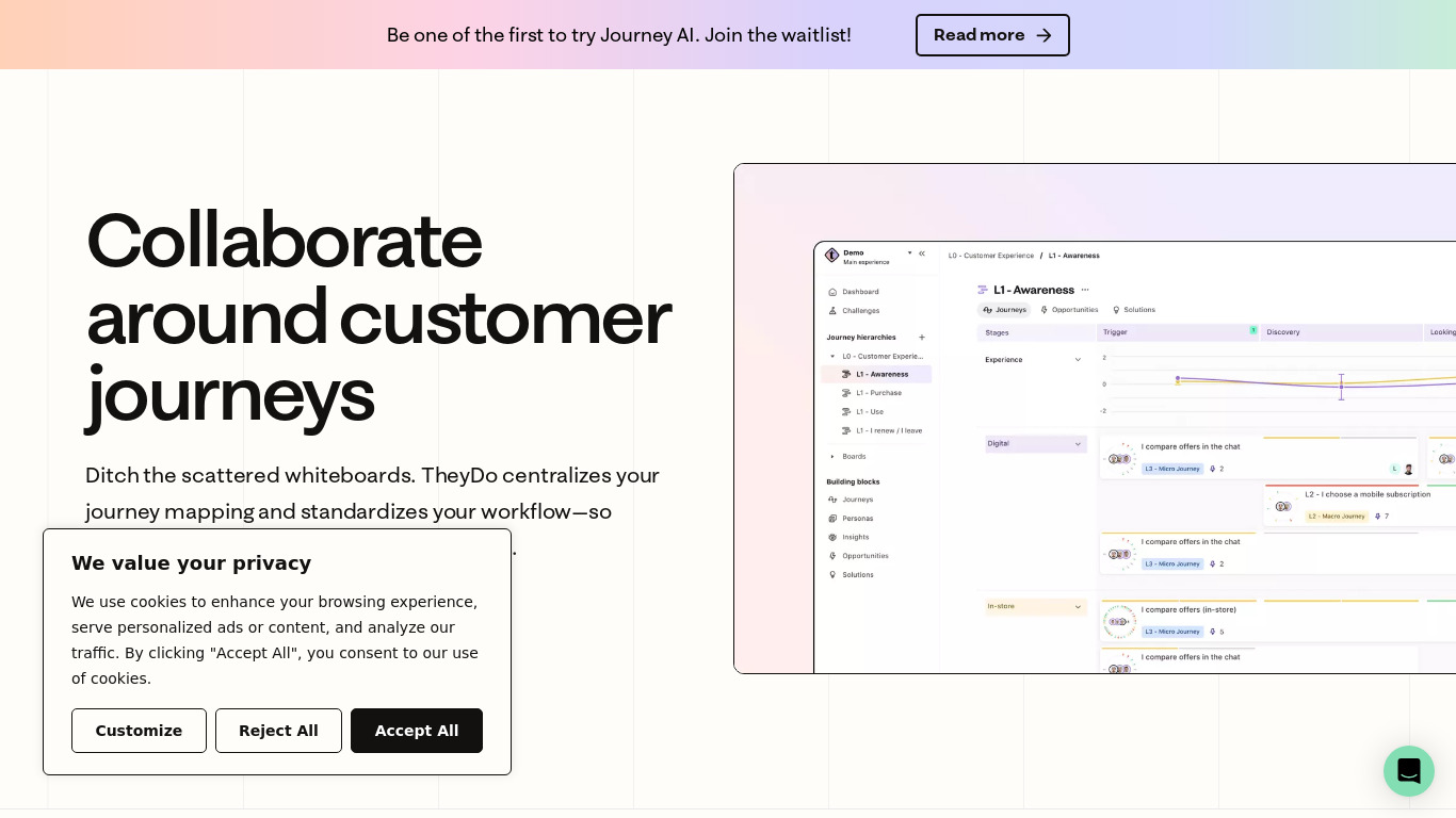 TheyDo Landing page