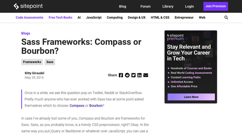 Compass (CSS framework) Landing Page
