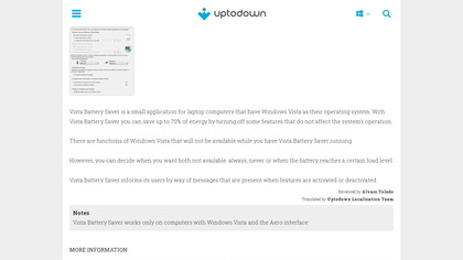 Vista Battery Saver image