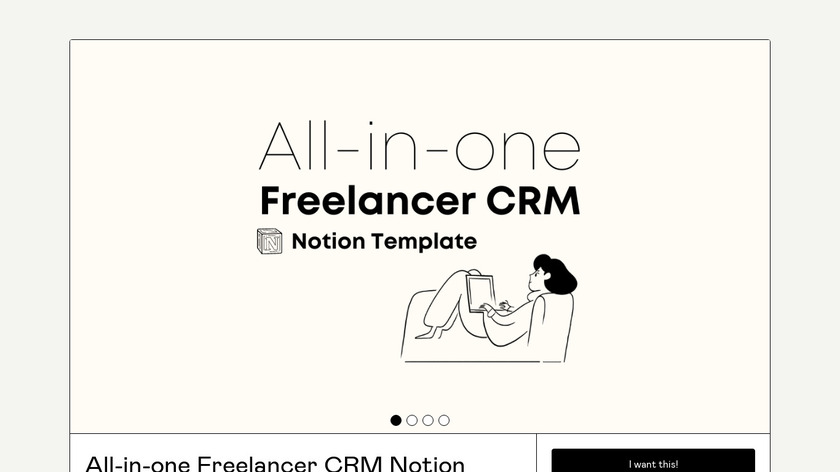 All-in-one Freelancer CRM Landing Page