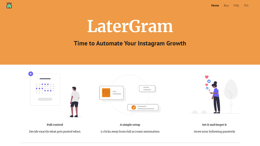 LaterGram Landing Page