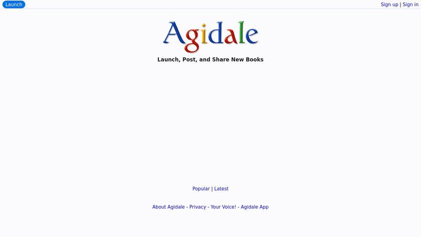 BookLaunch by Agidale Landing Page