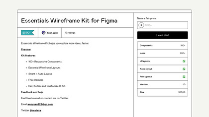 Essentials Wireframe Kit image