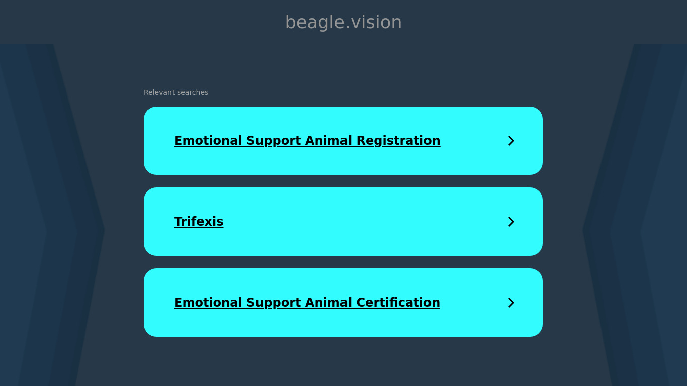 Beagle Visual Search Landing page