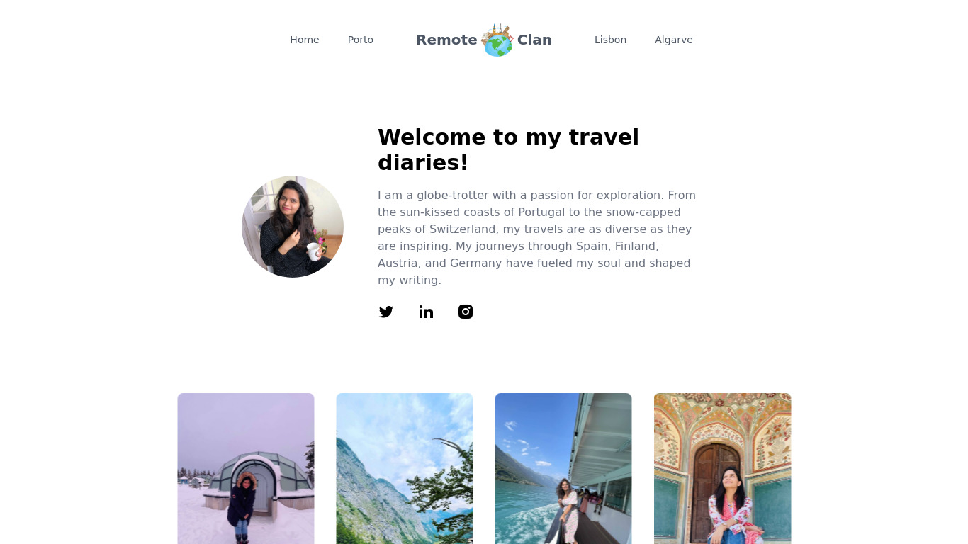 Remote Clan Landing page