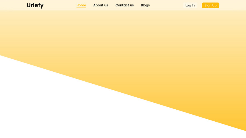 Urlefy Landing Page