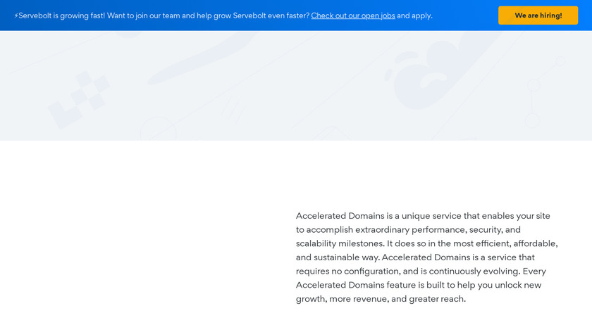 Accelerated Domains Landing Page