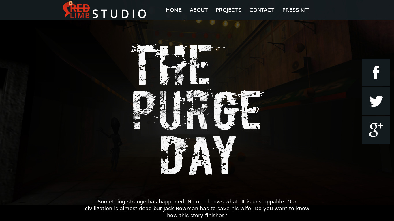 The Purge Day Landing page