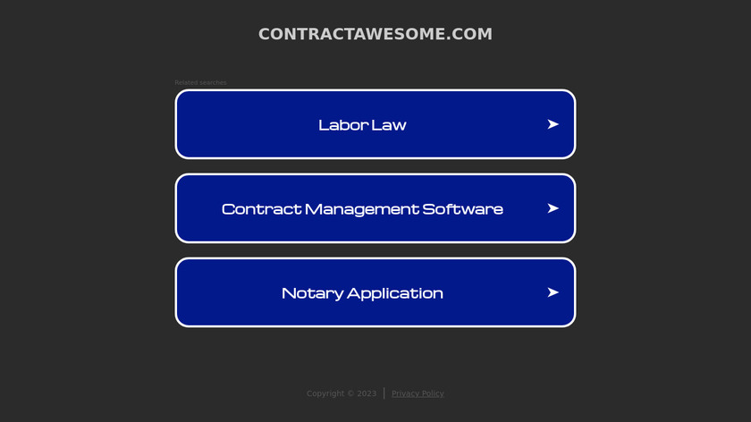 ContractAwesome Landing Page