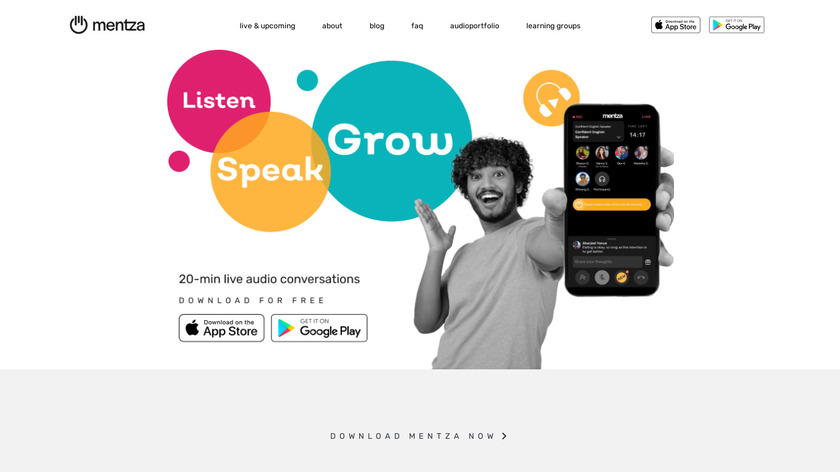 Mentza Landing Page