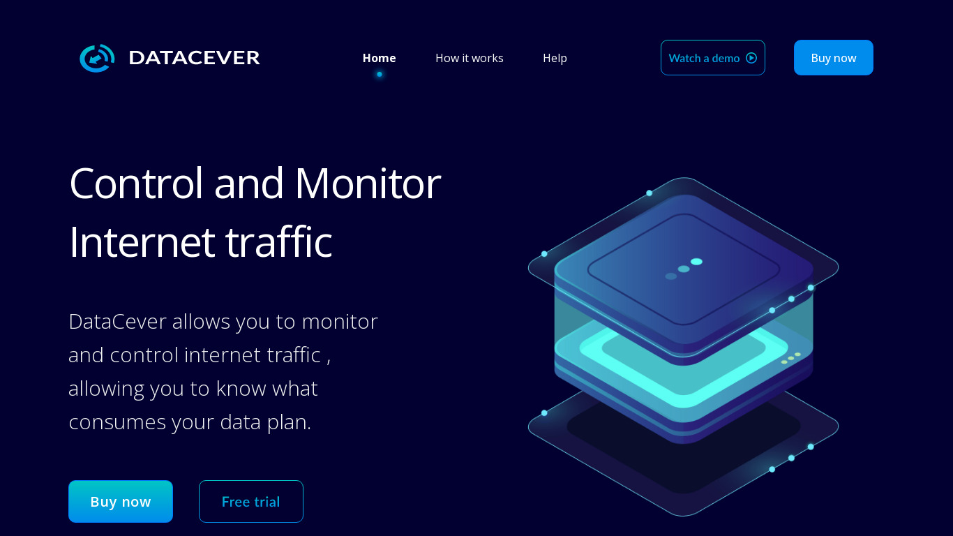 DataCever Landing page