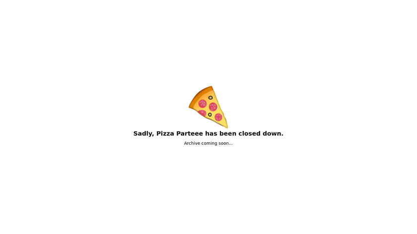 Pizza Parteee Landing Page