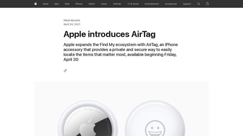 AirTag Landing Page