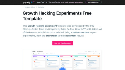 Growth Hacking Experiments Template image