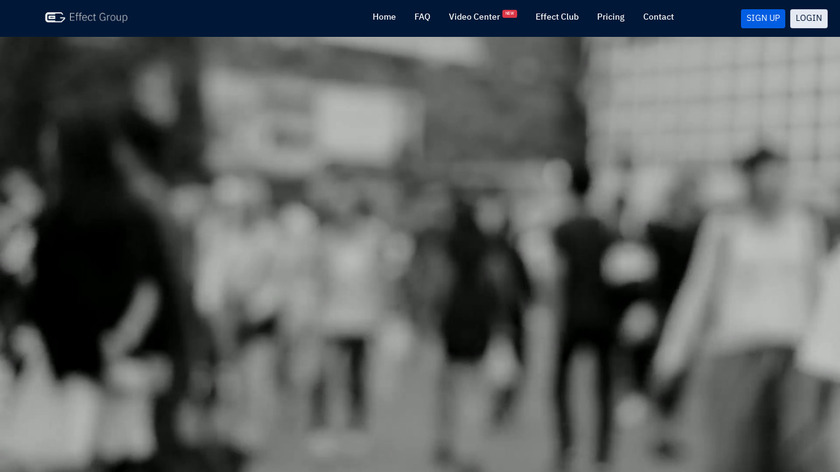 Effect Group OSINT Platform Landing Page