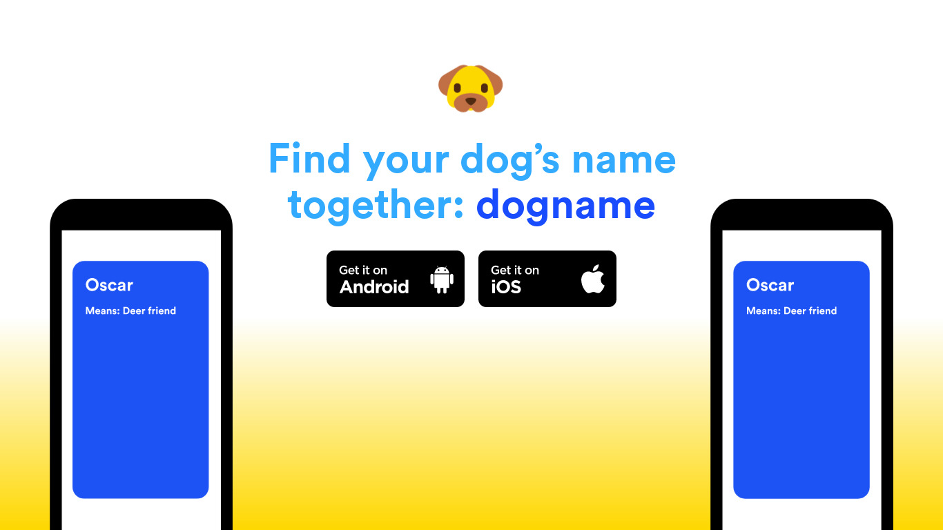 Dogname Landing page