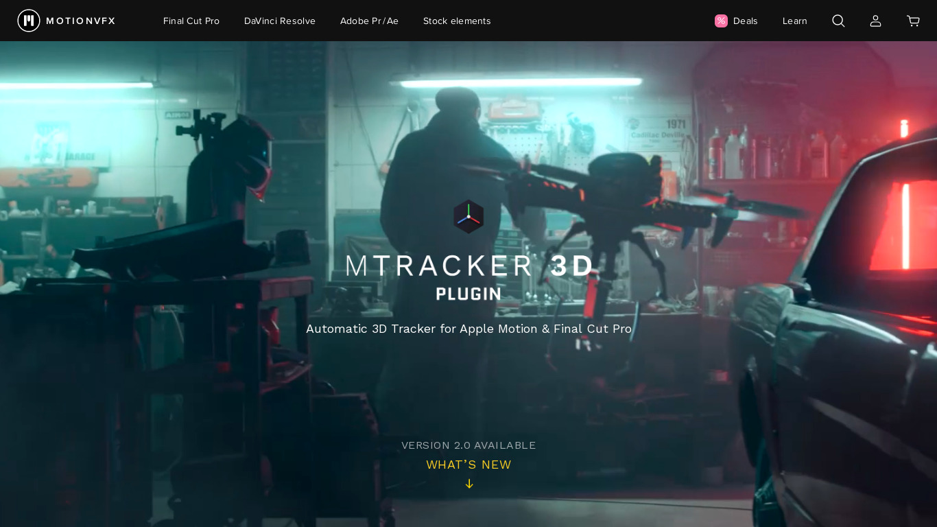 mTracker Landing page