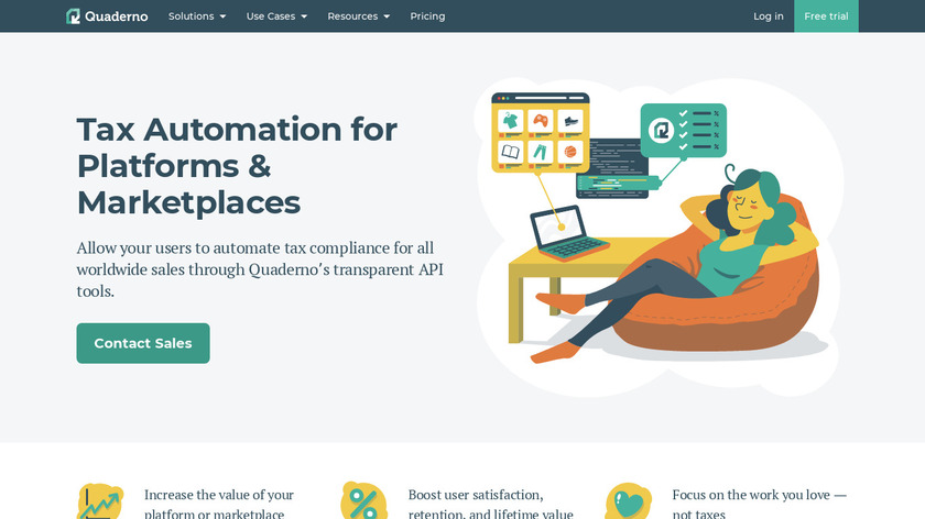 Quaderno Connect Landing Page