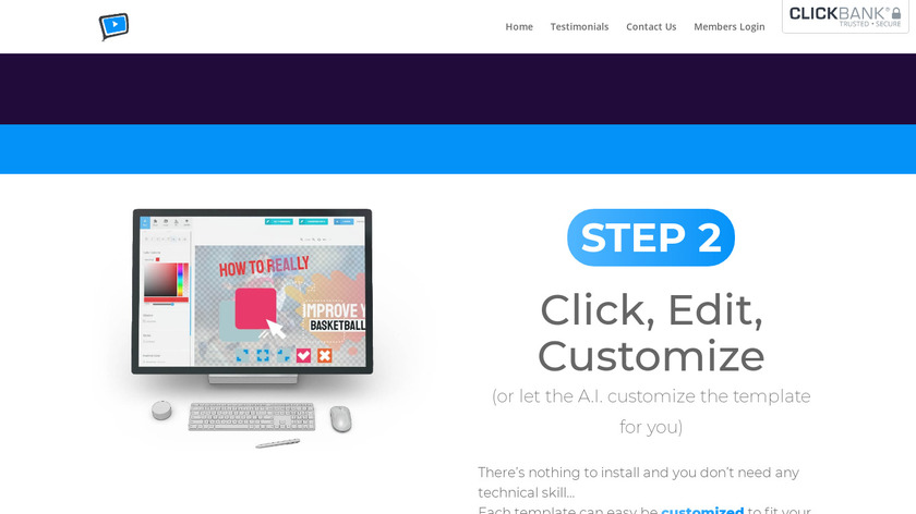 Thumbnail Blaster Landing Page