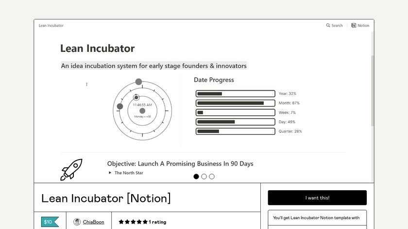 Lean Incubator Landing Page