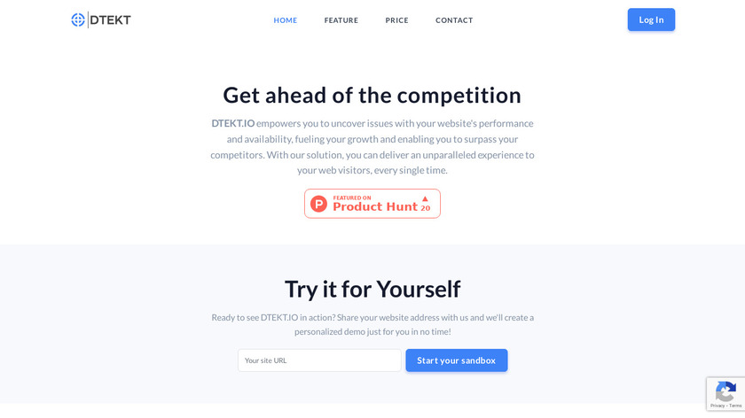 DTEKT Landing Page