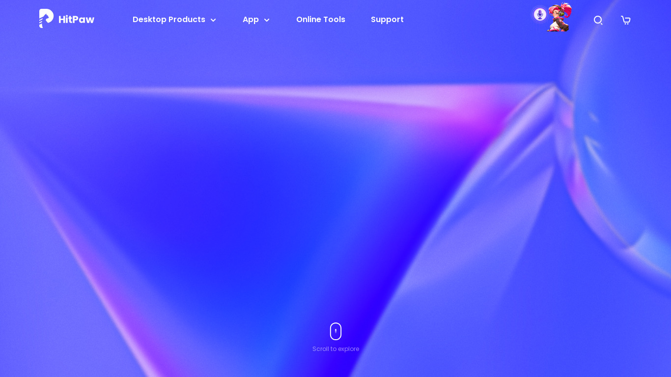 HitPaw Toolkit Landing page