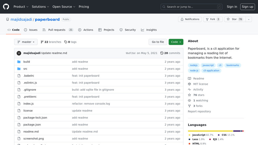 Paperboard Landing Page