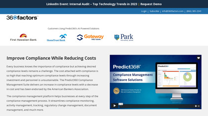 Predict360 Compliance Management Software image