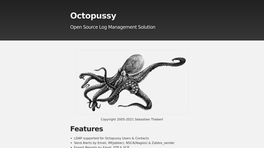 Octopussy.pm Landing Page