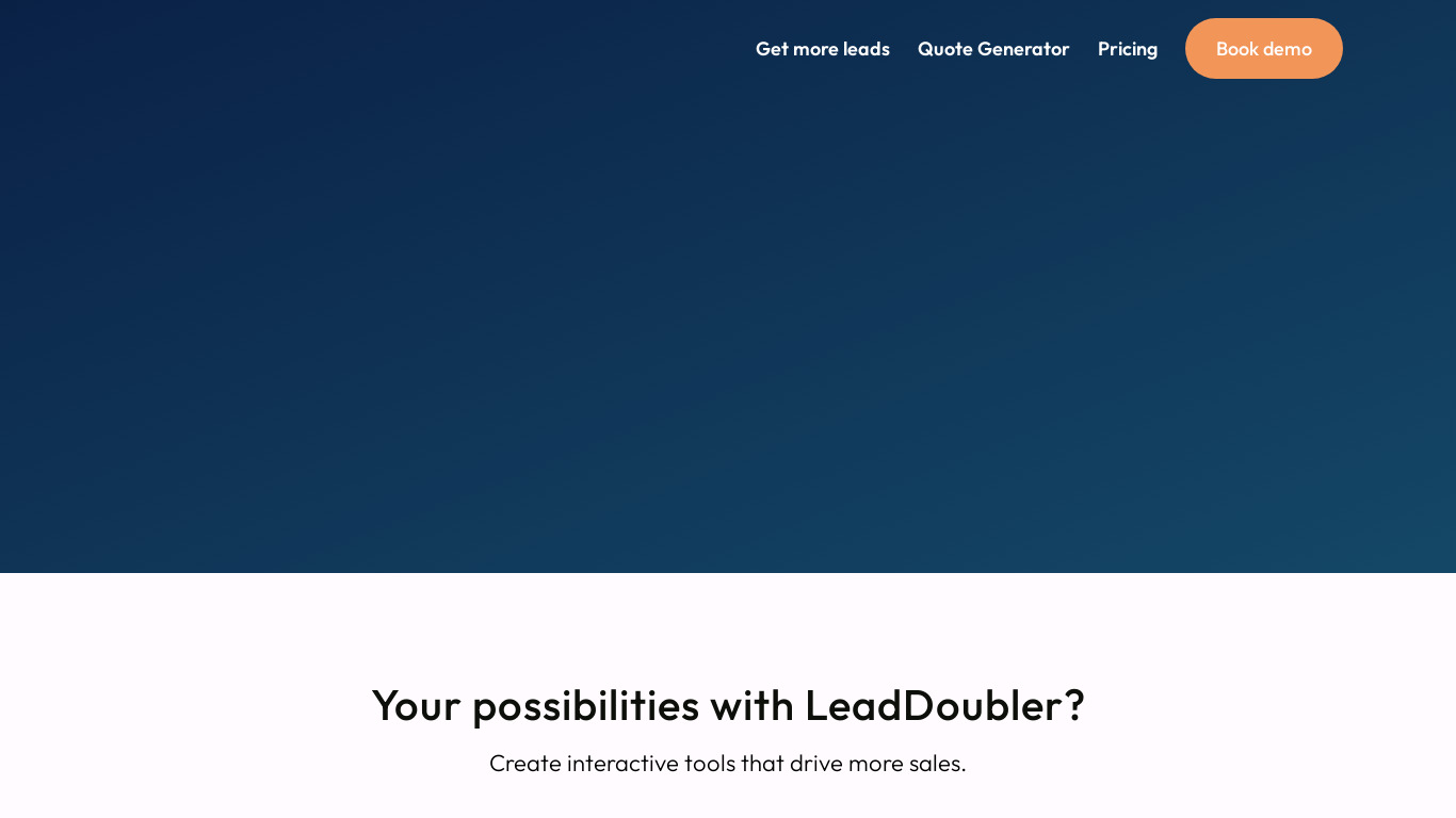 LeadDoubler Landing page
