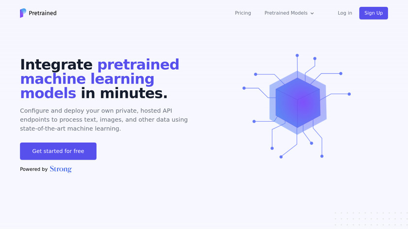 Pretrained AI Landing Page