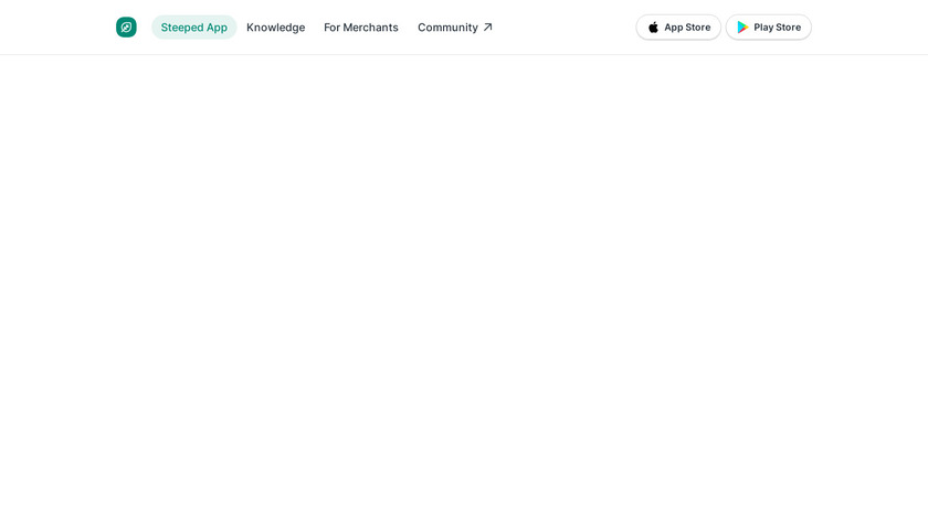 Steeped Landing Page