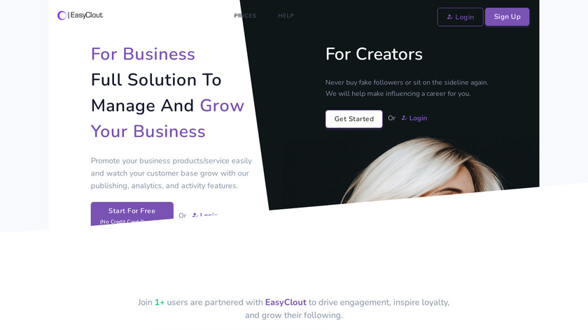 EasyClout Landing Page