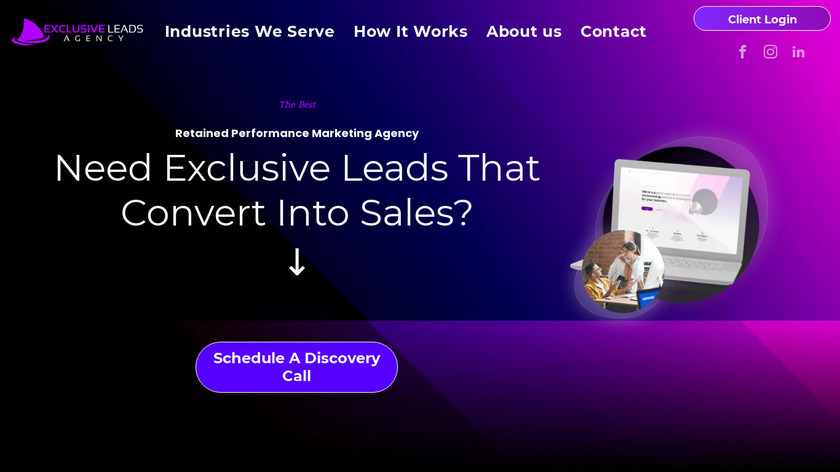 Exclusive Leads Agency Landing Page