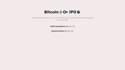 Bitcoin or IPO image