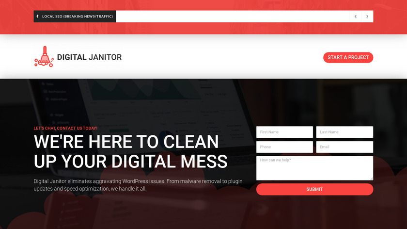 Digital Janitor Landing Page