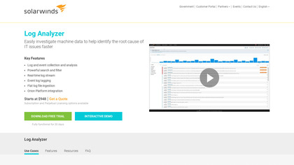 SolarWinds Log Analyzer image