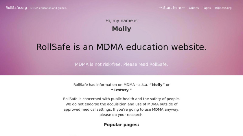 RollSafe.org Landing Page
