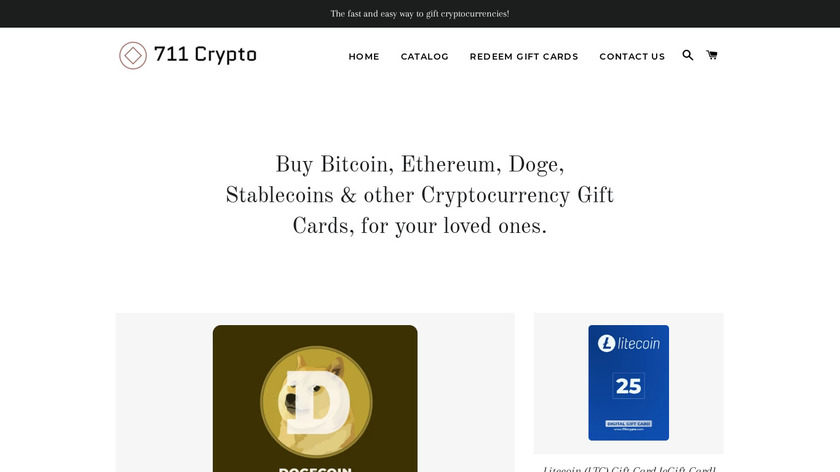Crypto Gift Cards by 711Crypto Landing Page