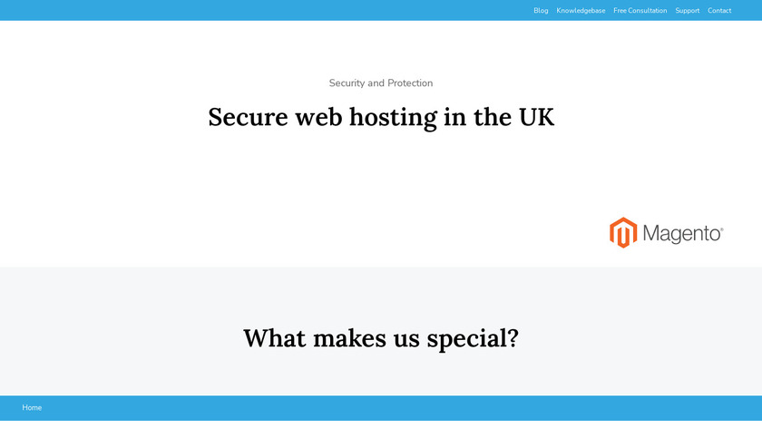 Hosting.uk Landing Page