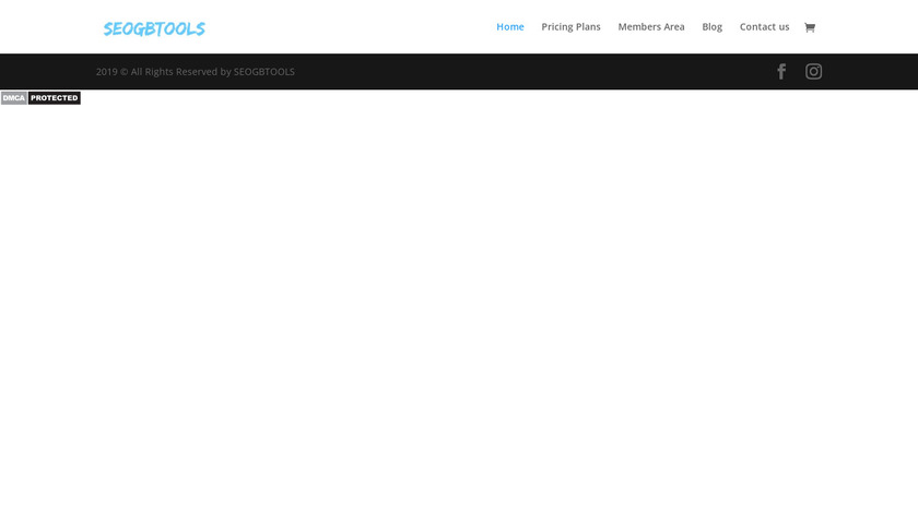 SEOGBTOOLS Landing Page