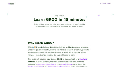 Learn GROQ image