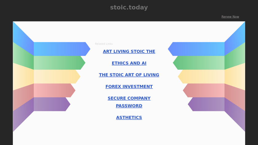Stoic.today Landing Page