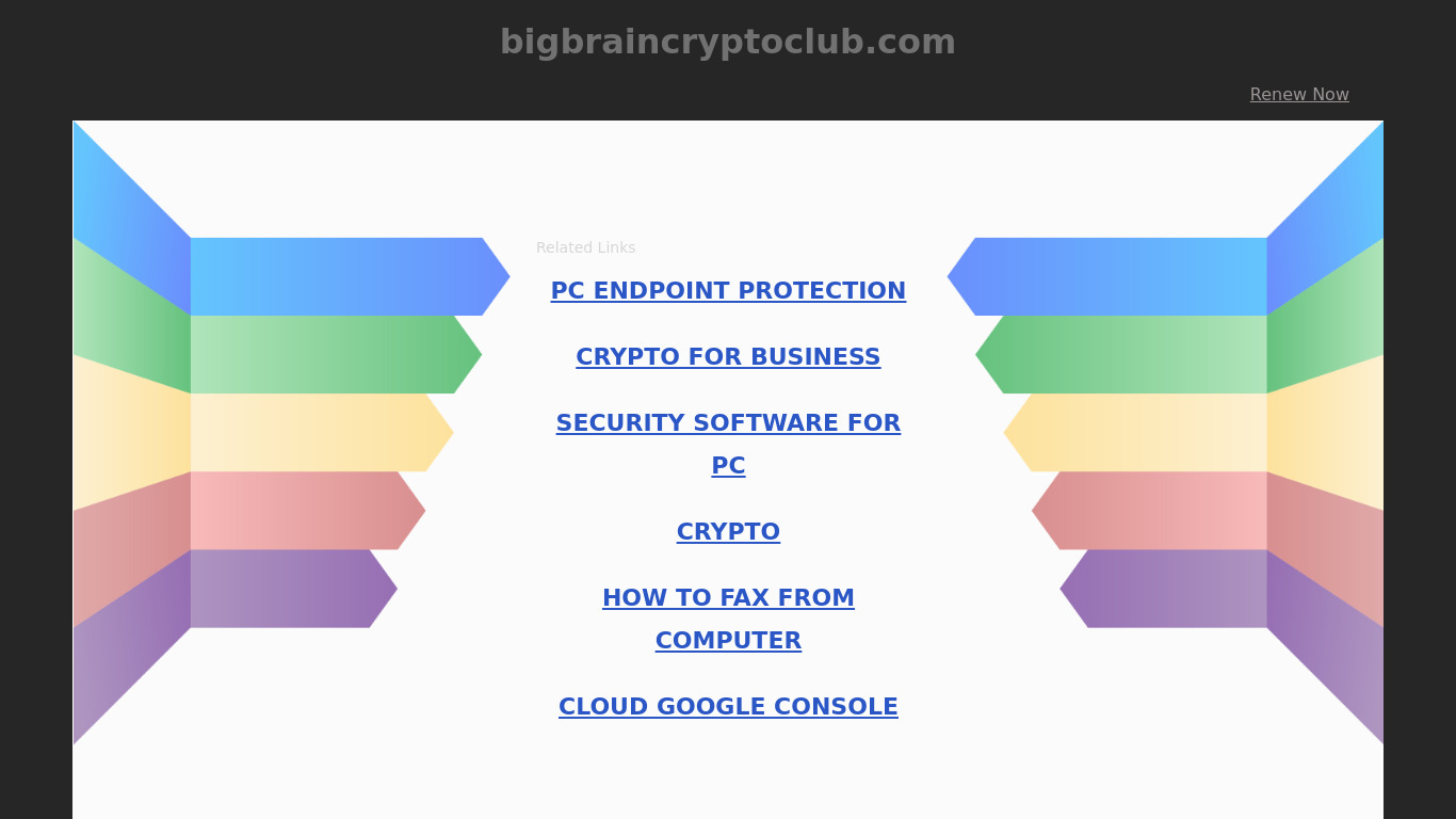 Big Brain Crypto Club Landing page