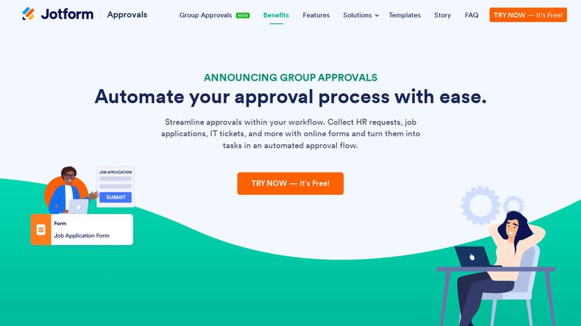 JotForm Approvals Landing Page