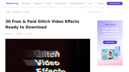 Glitch Effect Video image